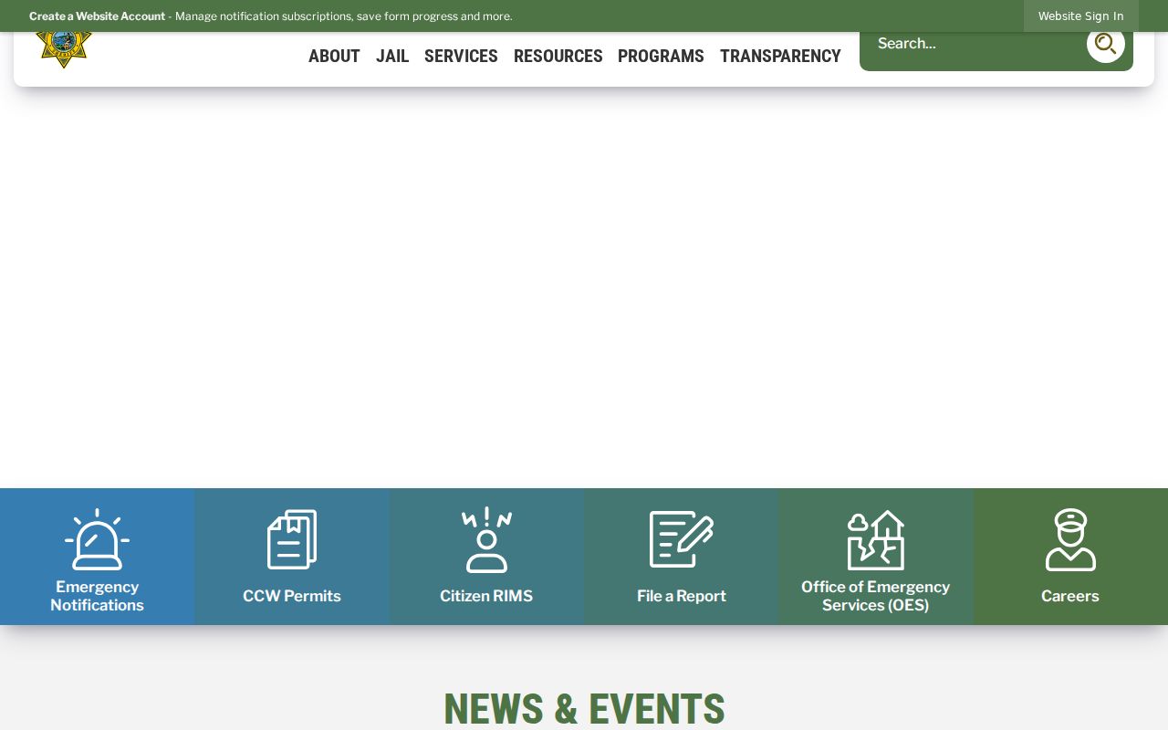 Lake County criminal history Sheriff's Office homepage