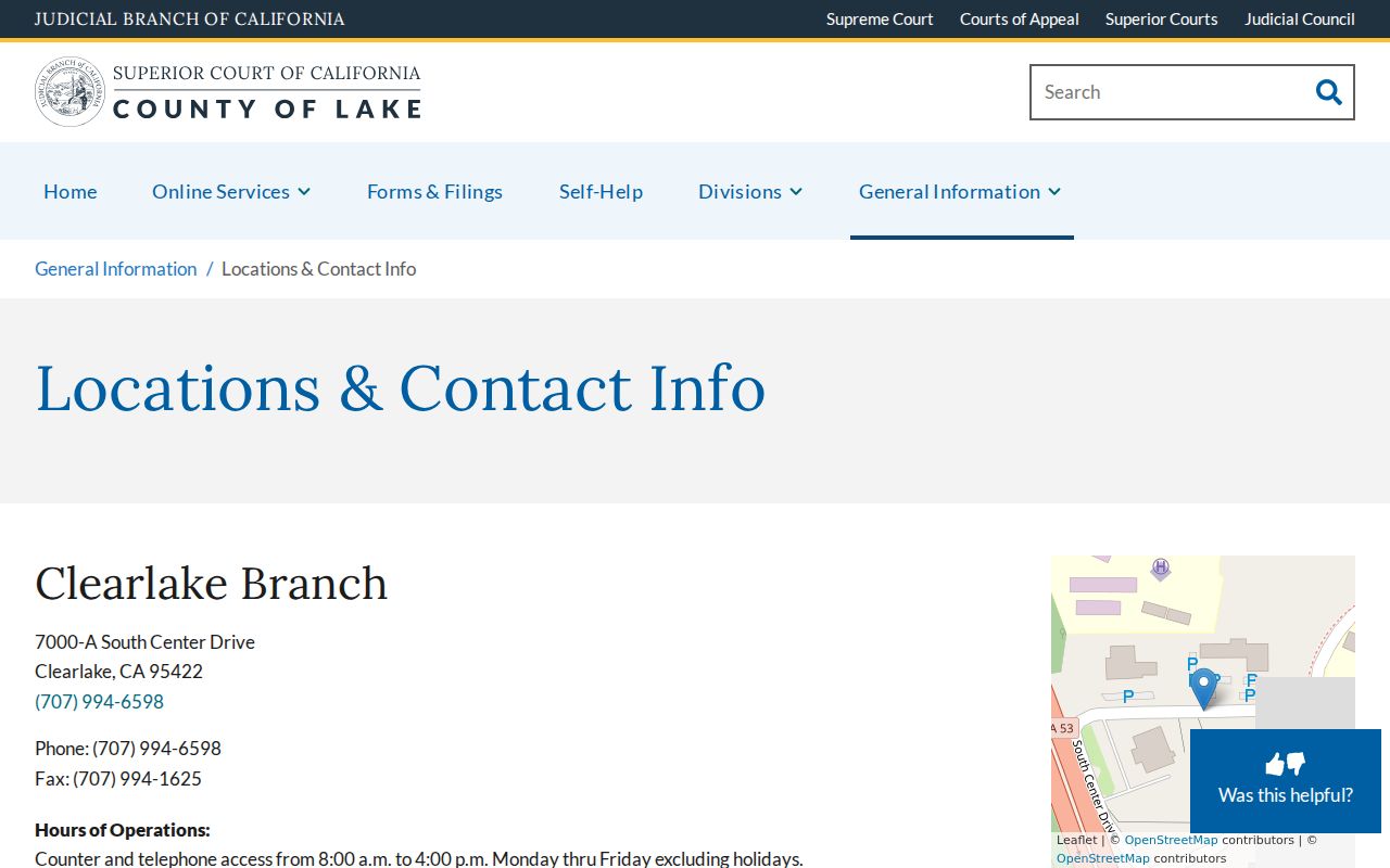 Lake County criminal court cases courthouse contacts